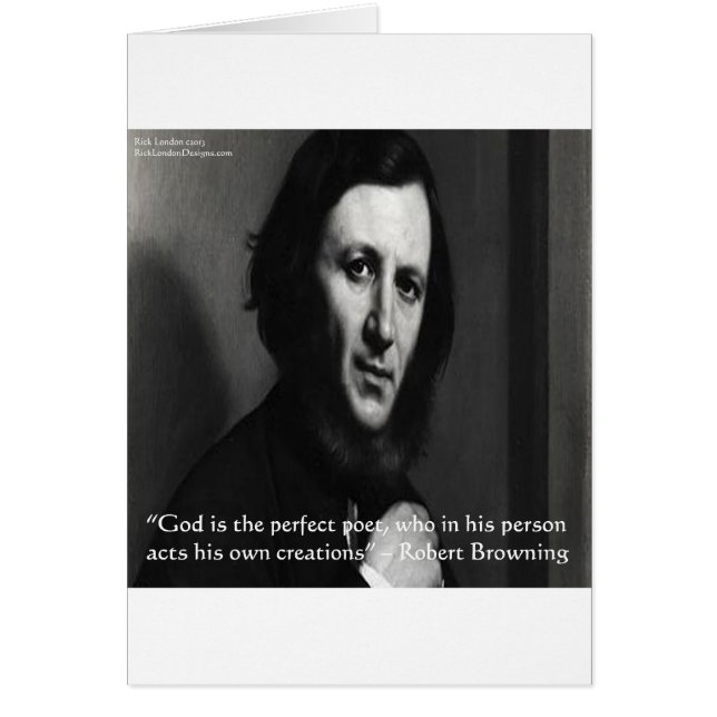Robert Browning God Perfect Poet Quote (Front)