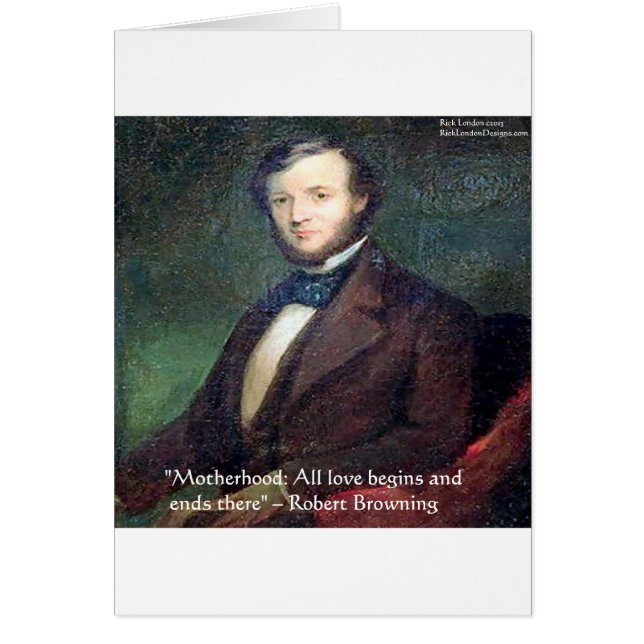 Robert Browning Motherhood Quote (Front)