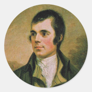 Robert Burn, celebrating Burn's night Classic Round Sticker