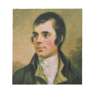 Robert Burn, celebrating Burn's night Notepad