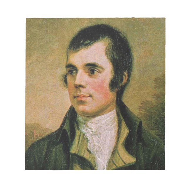 Robert Burns, celebrating Burn's night Notepad (Front)