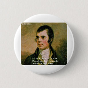 Robert Burns Famous Quote 6 Cm Round Badge