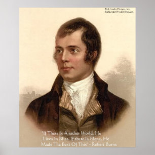 Robert Burns Famous Quote Poster
