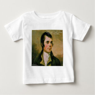 Robert Burns & Famous Suspicion Quote Baby T-Shirt