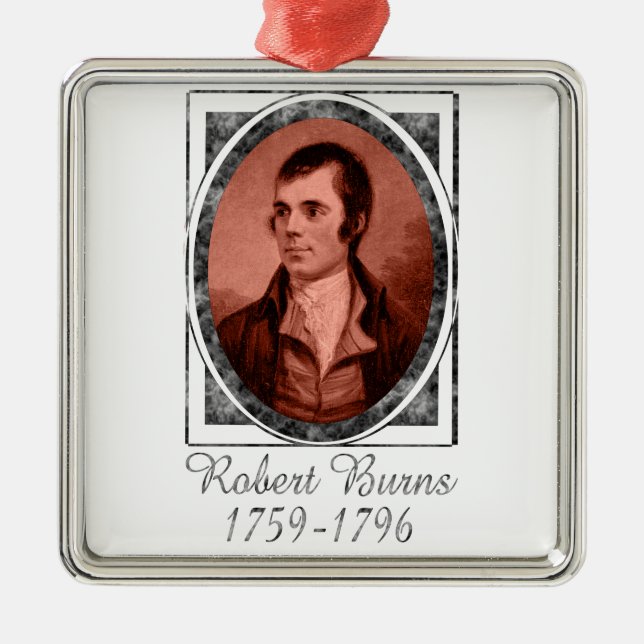 Robert Burns Metal Ornament (Front)