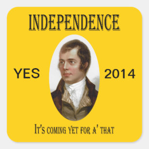 Robert Burns Scottish Independence Sticker