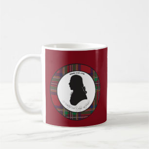 Robert Burns silhouette mug