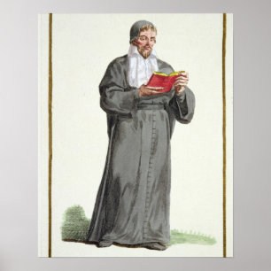 Robert de Sorbon (1201-94) from 'Receuil des Estam Poster