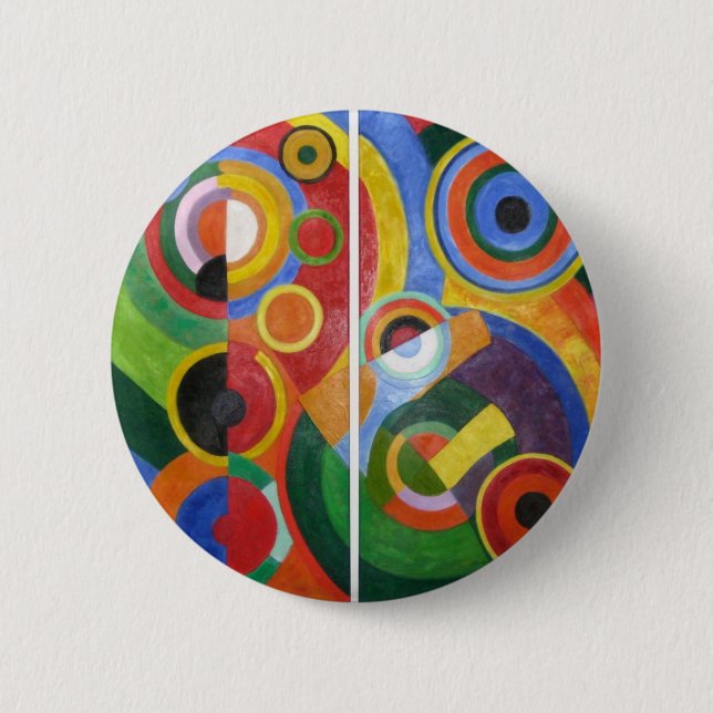 Robert Delaunay abstract art 6 Cm Round Badge (Front)