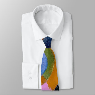 Robert Delaunay Claasical Abstract Art Painting Tie