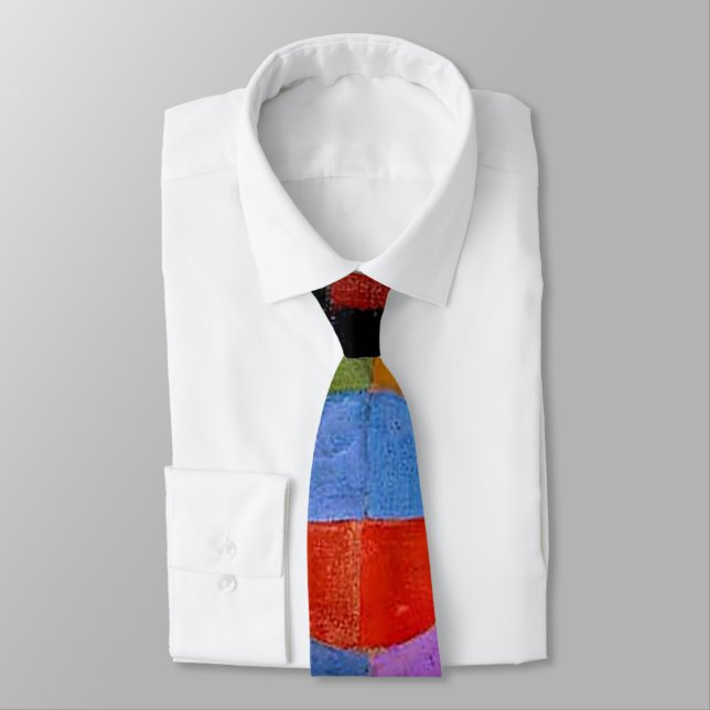 Robert Delaunay Claasical Abstract Art Painting Tie (Tied)