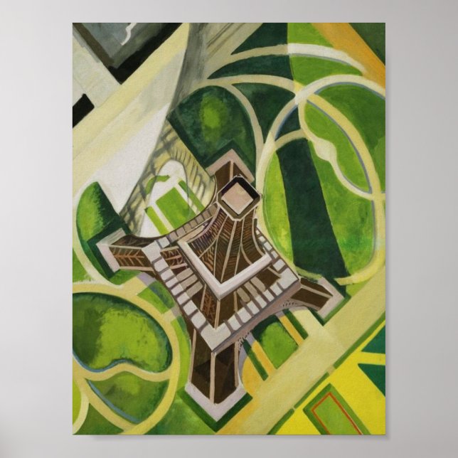 Robert Delaunay Eiffel Tower art Poster (Front)