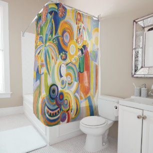 Robert Delaunay - Portuguese Woman Shower Curtain