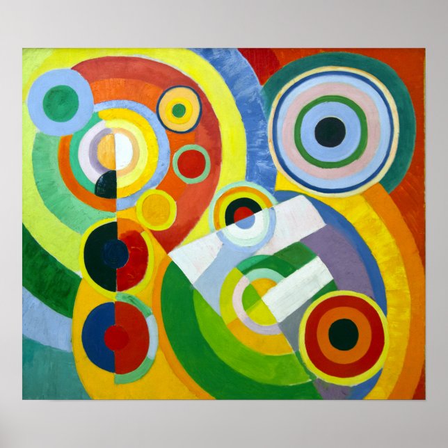 Robert Delaunay Rhythm, Joy of Living Poster (Front)