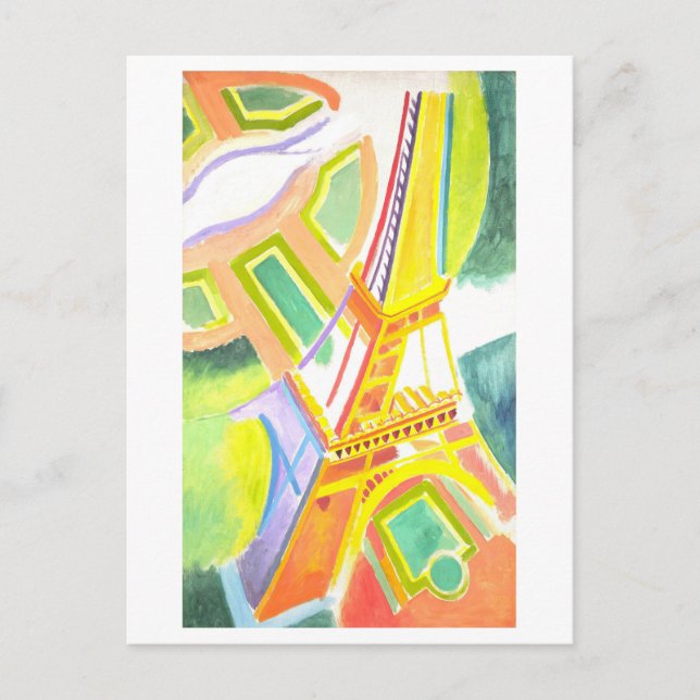 Robert Delauney Eiffel Tower Painting Postcard (Front)