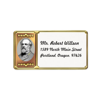 Robert E. Lee Address Label