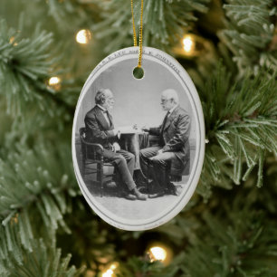 Robert E. Lee and Joseph E. Johnston Ceramic Ornament
