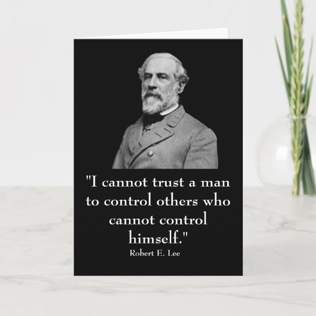 Robert E. Lee and quote Card (Front)