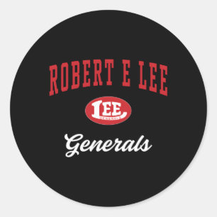 Robert E Lee High School Generals C3 Classic Round Sticker