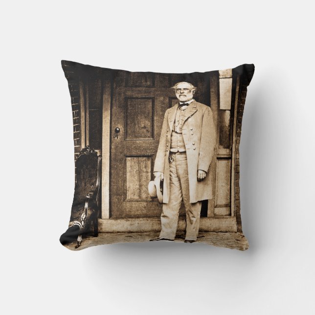 Robert E. Lee in Richmond Virginia Civil War Cushion (Front)