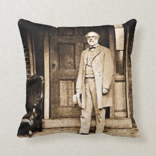 Robert E. Lee in Richmond Virginia Civil War Cushion