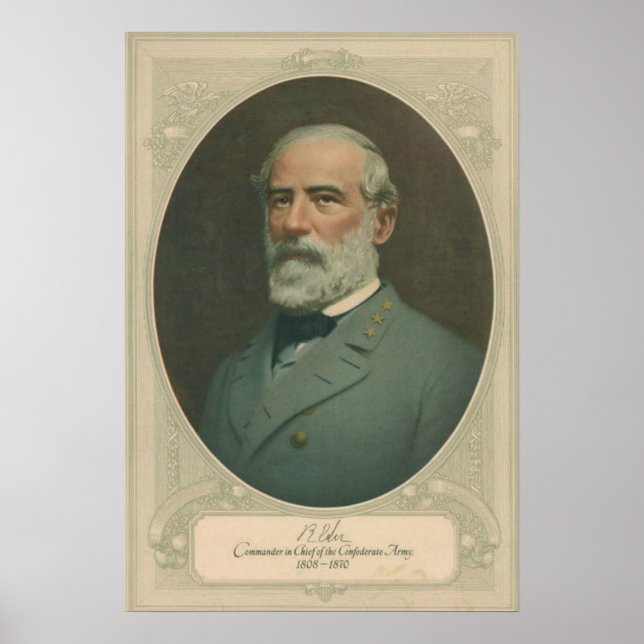 Robert E Lee Portrait Poster (Front)