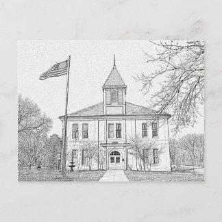 "Robert E Lee School"  Paris  TN Postcard