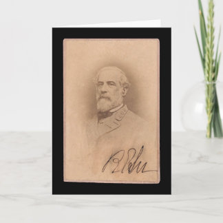 Robert E. Lee Signed Card 1860