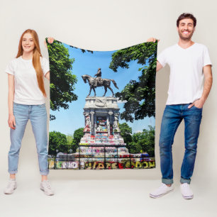 Robert E. Lee Statue Fleece Blanket