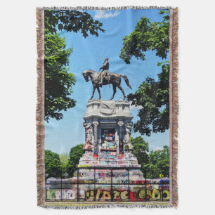 Robert E. Lee Statue  Throw Blanket