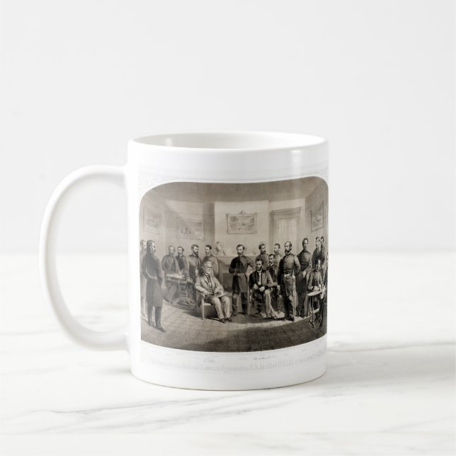 Robert E. Lee Surrenders to Ulysses S. Grant Coffee Mug (Left)