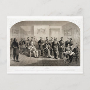 Robert E. Lee Surrenders to Ulysses S. Grant Postcard