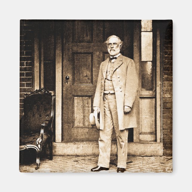 Robert E. Lee - Vintage Mathew Brady Magnet (Front)