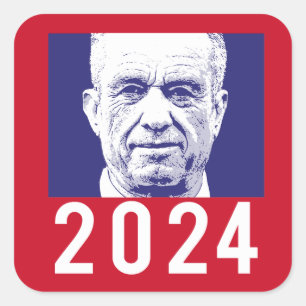 ROBERT F KENNEDY JR. 2024 SQUARE STICKER