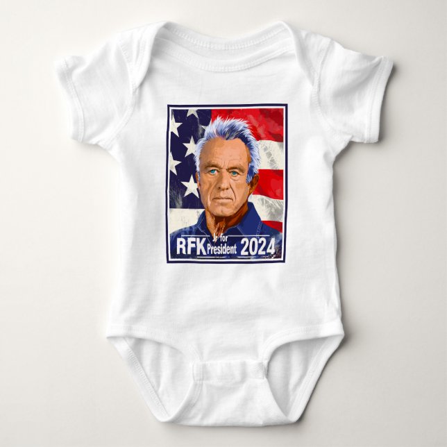 Robert F Kennedy, Jr. for President 2024, RFK Jr Baby Bodysuit (Front)
