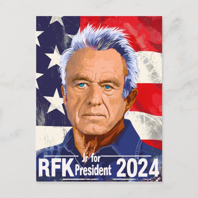 Robert F Kennedy, Jr. for President 2024, RFK Jr  Postcard (Front)