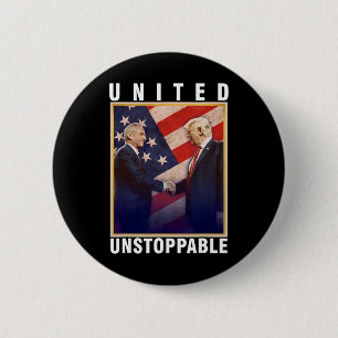 Robert F Kennedy Jr Trump United Unstoppable  6 Cm Round Badge