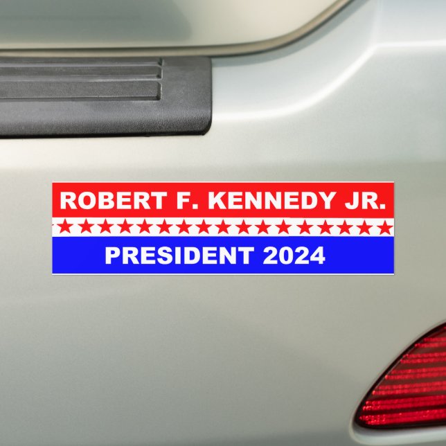 Robert F Kennedy President 2024 Bumper Sticker (On Car)