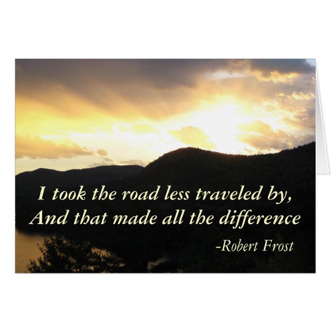 Robert Frost Card (Front Horizontal)