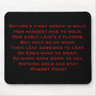 Robert Frost Poem Mouse Pad