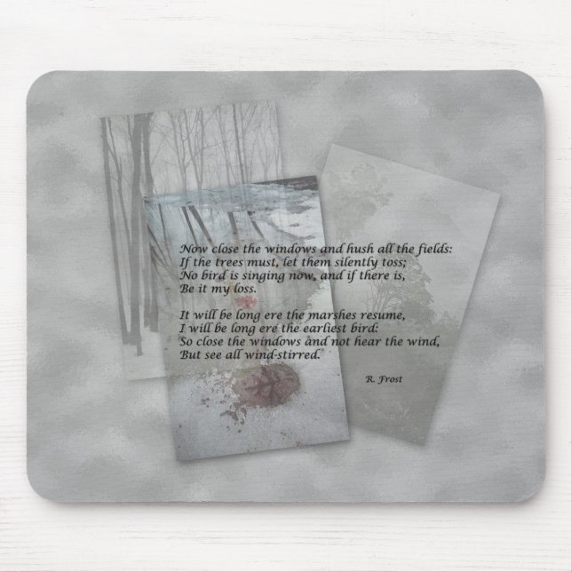 Robert Frost poetry Mouse Pad (Front)