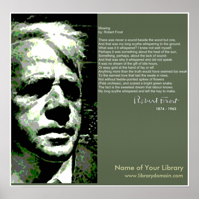 Robert Frost Poster (Front)