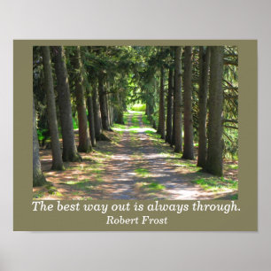 Robert Frost quote - art print
