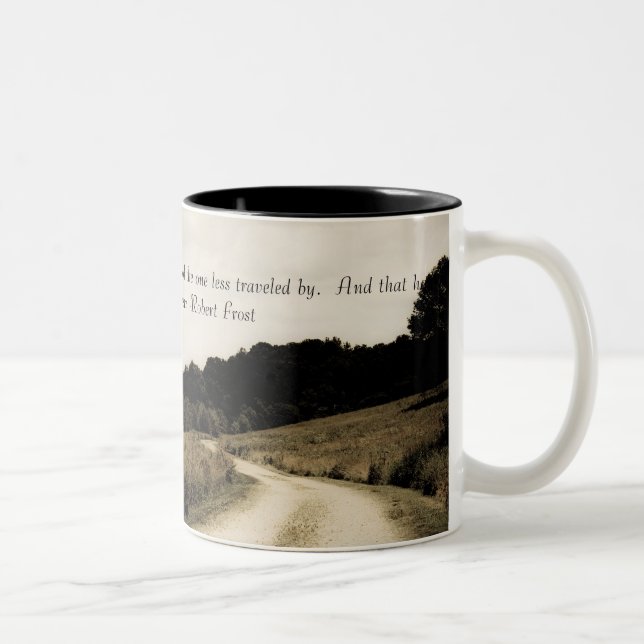 Robert Frost Quote Mug (Right)