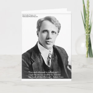Robert Frost "Road Travelled" Quote On Cards & Gif