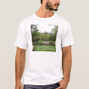 Robert Frost Wisdom Quote "Road Less Travelled" T-Shirt
