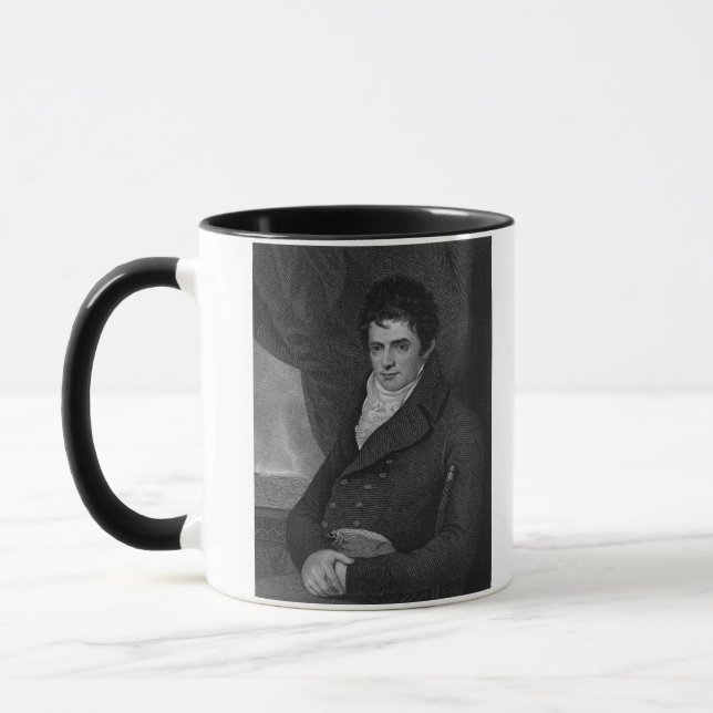 Robert Fulton (1765-1815), engraved by George Park Mug (Left)