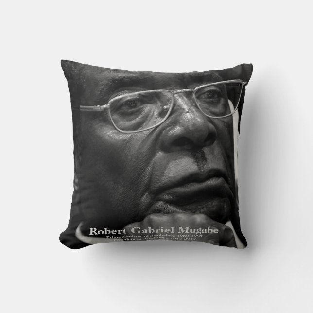 Robert G. Mugabe, President of Zimbabwe Cushion (Front)