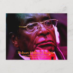 Robert G. Mugabe, President of Zimbabwe Postcard