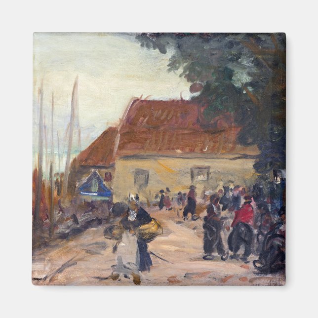 Robert Henri Volendam Street Scene Magnet (Front)